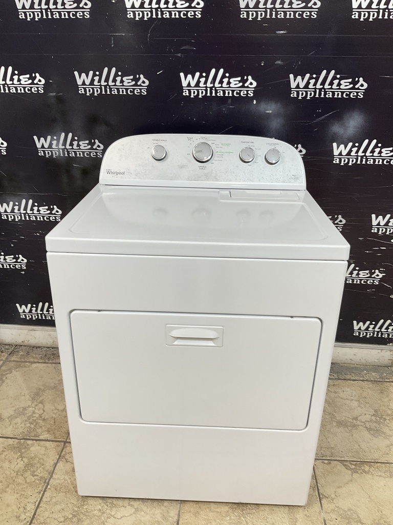 Whirlpool Used Electric Dryer 220volts (30 AMP) 29inches {no cord} (White) 