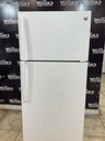 Ge Used Refrigerator Top and Bottom 28x64 1/2” (White) 