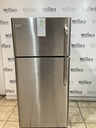 Frigidaire Used Refrigerator Top and Bottom 30x65 1/2” (Stainless Steel) 