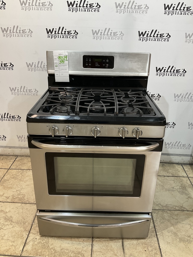 Frigidaire Used Natural Gas Stove 30inches (Stainless Steel) 