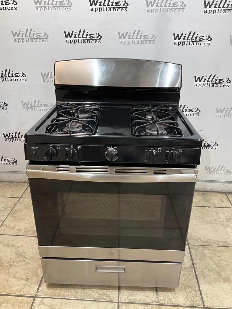 Ge Used Natural Gas Stove 30inches (Stainless Steel) 