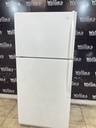 Whirlpool Used Refrigerator Top and Bottom 30x65 1/2” (White) 