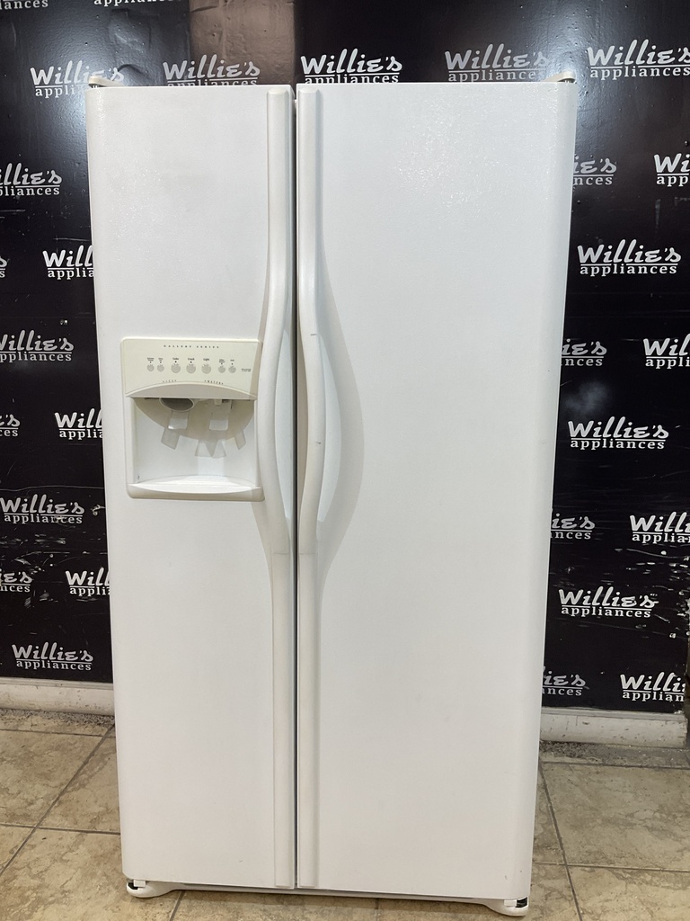 Frigidaire Used Refrigerator Side by Side Counter Depth 36x68 1/2” (White) 