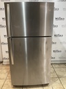 Whirlpool Used Refrigerator Top and Bottom 33x66 (Stainless Steel) 