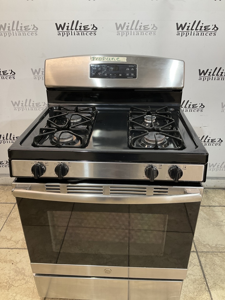 Ge Used Gas Propane Stove 30inches (Stainless Steel) 