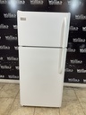 Frigidaire Used Refrigerator Top and Bottom 30x65 1/2” (White) 