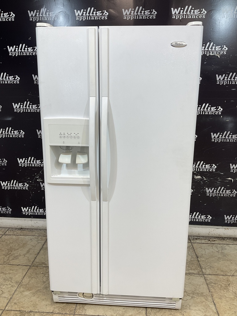 Whirlpool Used Refrigerator Side by Side 33x66 (White) 