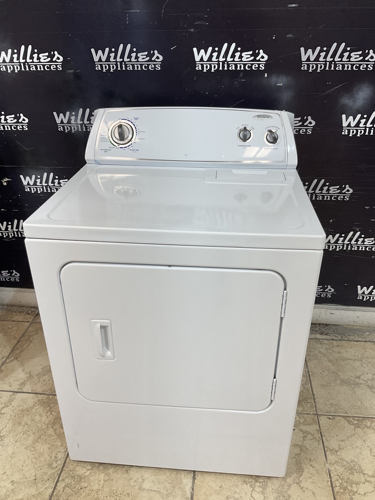 Whirlpool Used Electric Dryer 220volts (30 AMP) 29inches {3 prong} (white) 