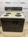 Ge Used Electric Stove 220volts (40/50 AMP) 30inches {no cord} (Bisque/Black) 