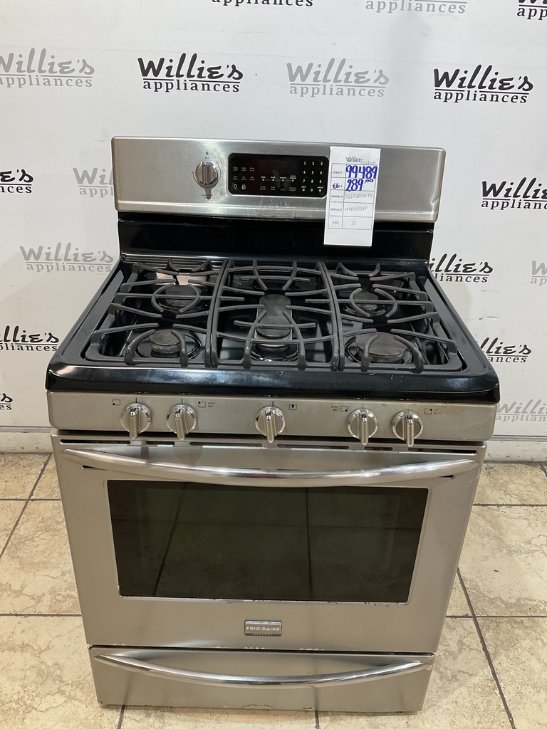 Frigidaire Used Natural Gas Stove 30inches (Stainless Steel) 