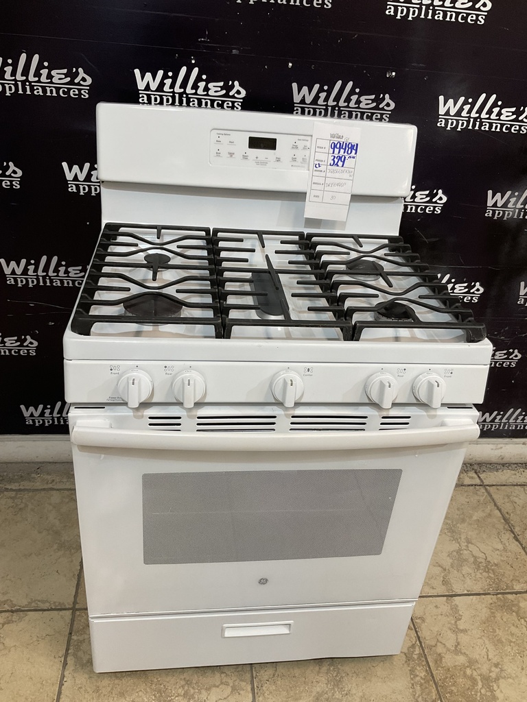 Ge Used Natural Gas Stove 30inches (White) 