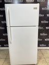 Frigidaire Used Refrigerator Top and Bottom 30x65 1/2” (White) 