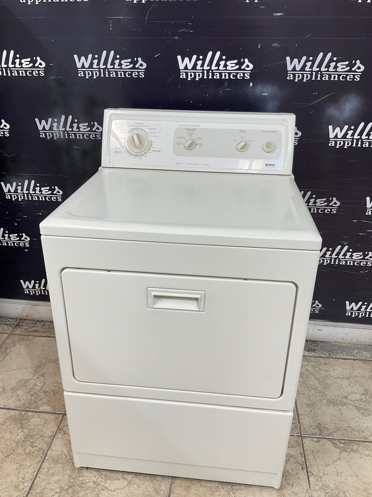 Kenmore Used Electric Dryer 220volts (30 AMP) 27inches {3 prong} (Bisque) 