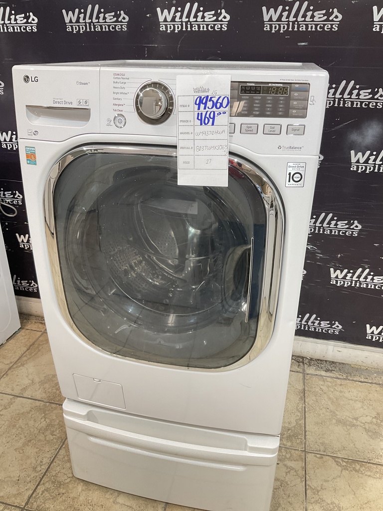 Lg Used Washer Front-load 27inches (White) 
