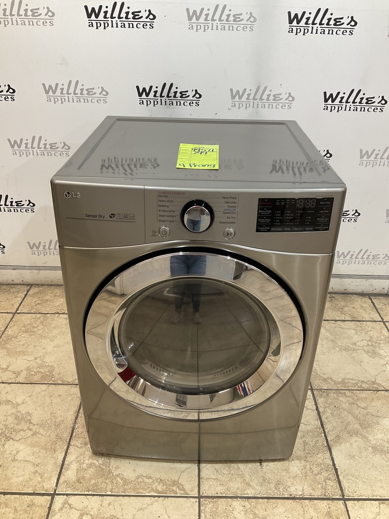 Lg Used Electric Dryer 220volts (30 AMP) 27inches {4 prong} (Grey) 