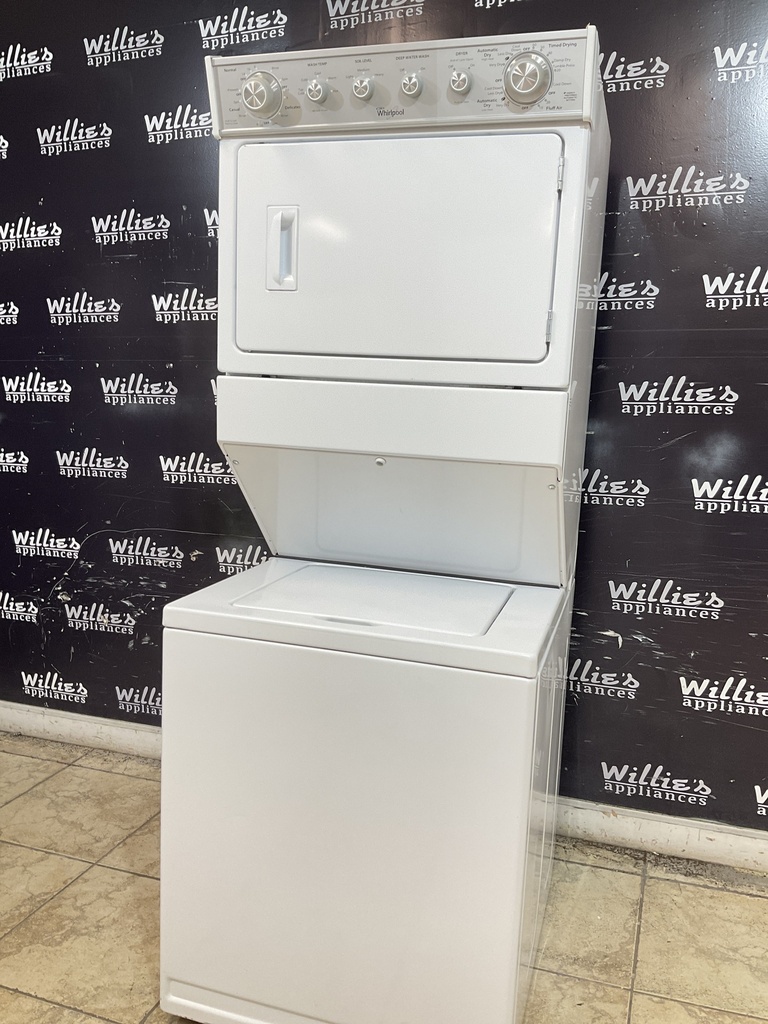 Whirlpool Used Natural Gas Unit Stackable 27x72 1/2” (White) 