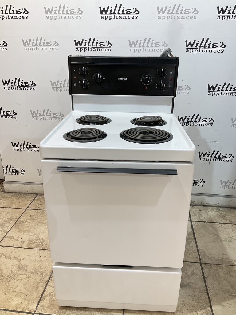 Tappan Used Electric Stove 220volts (40/50 AMP) 24inches {3 prong} (White) 