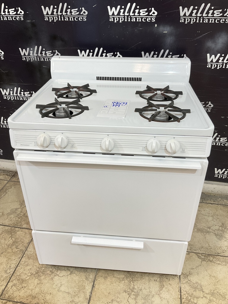 Premier Used Natural Gas Stove 30inches (White) 