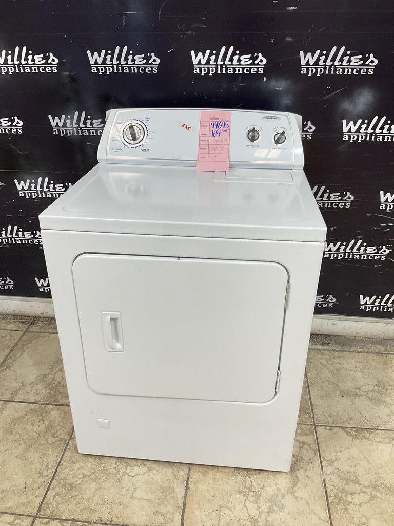 Whirlpool Used Natural Gas Dryer 29inches (White) 