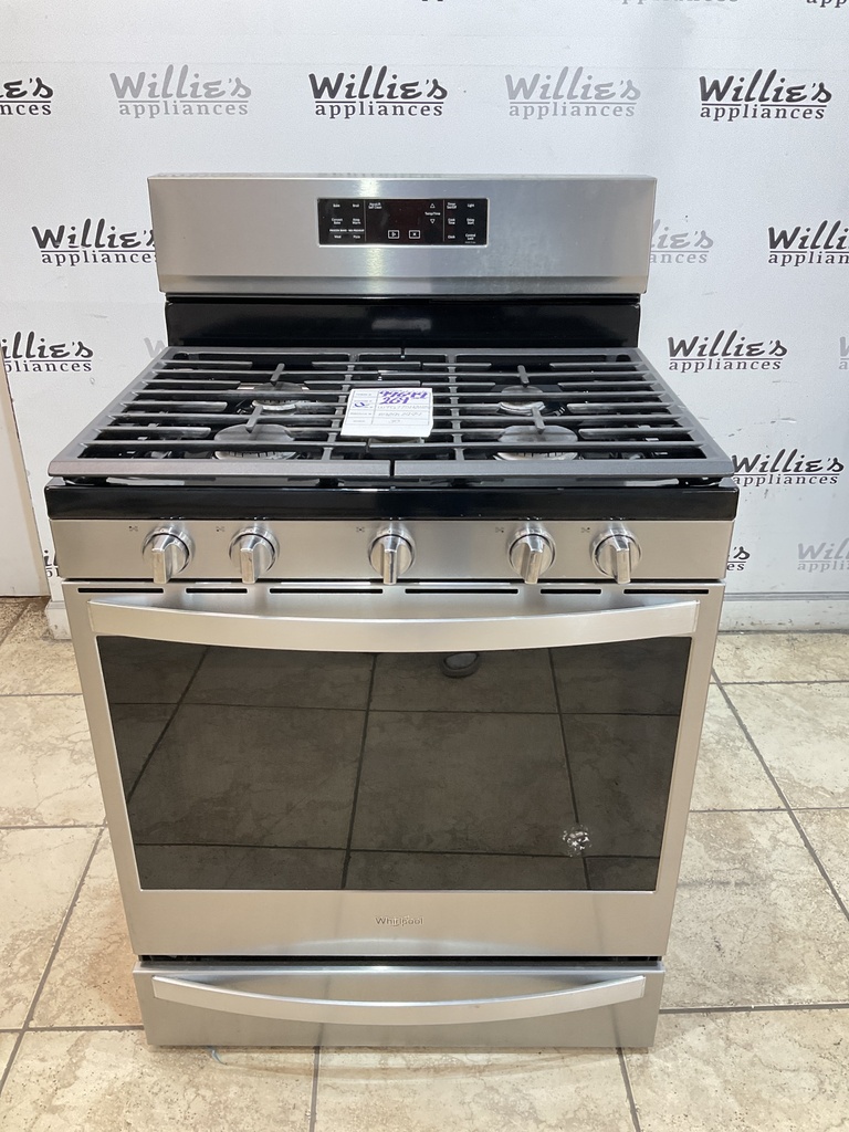 Whirlpool Used Natural Gas Stove 30inches (Stainless Steel) 