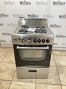 Avanti Used Electric Stove 220volts (40/50 AMP) 23 1/2” (Stainless Steel) 