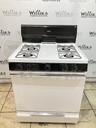 Hotpoint Used Natural Gas Stove 30inches (White/Black) 