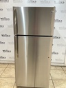 Ge Used Refrigerator Top and Bottom 28x64 (Stainless Steel) 