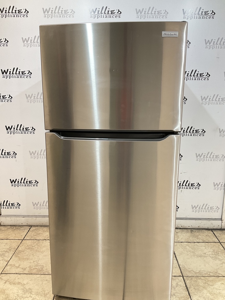 Frigidaire Used Refrigerator Top and Bottom 30x65 1/2” (Stainless Steel) 