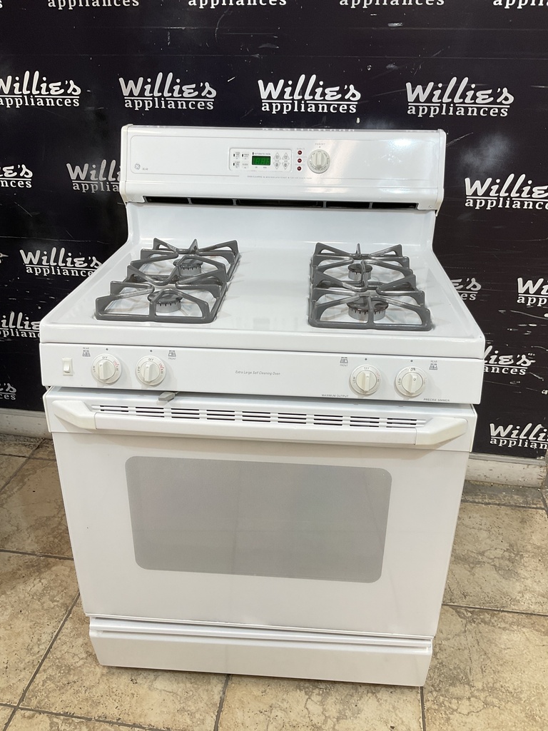Ge Used Natural Gas Stove 30inches (White) 