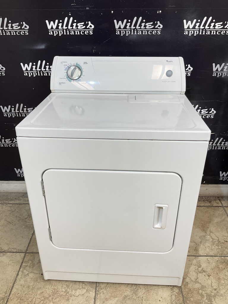 Whirlpool Used Electric Dryer 220volts (30 AMP) 29inches {3 prong} (White) 