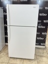 Whirlpool Used Refrigerator Top and Bottom 33x65 1/2” (White) 