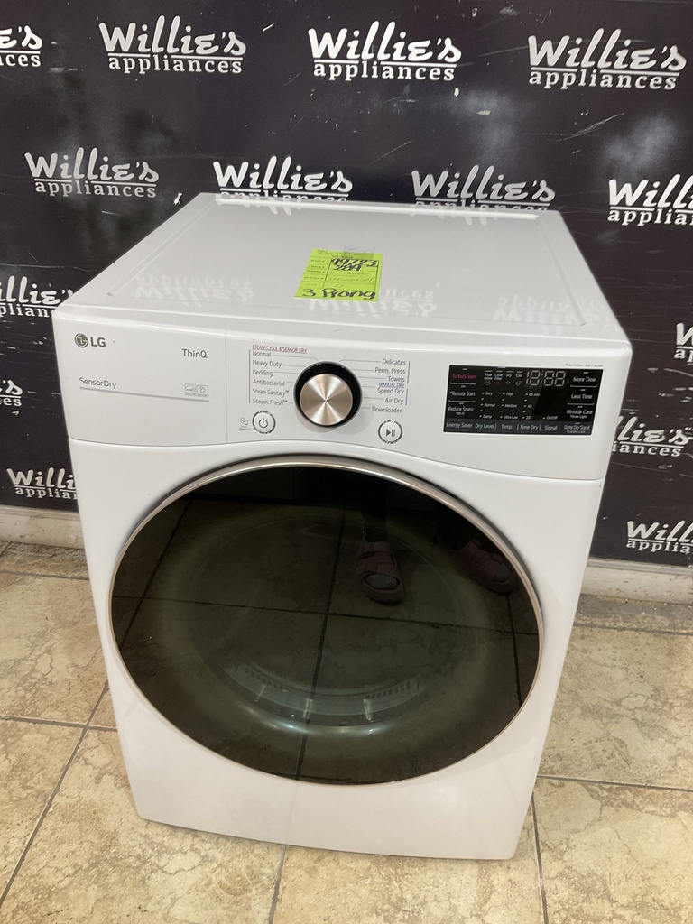 Lg Used Electric Dryer 220volts (30 AMP) 27inches {3 prong} (White) 