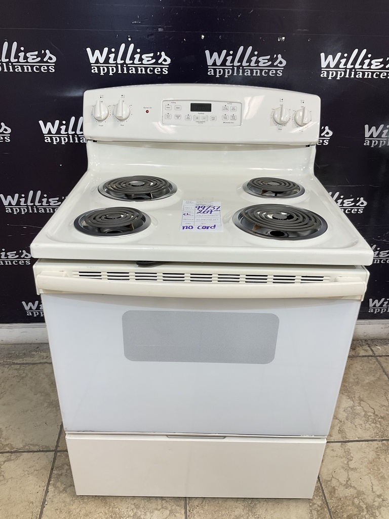 Ge Used Electric Stove 220volts (40/50 AMP) 30inches {no cord} 