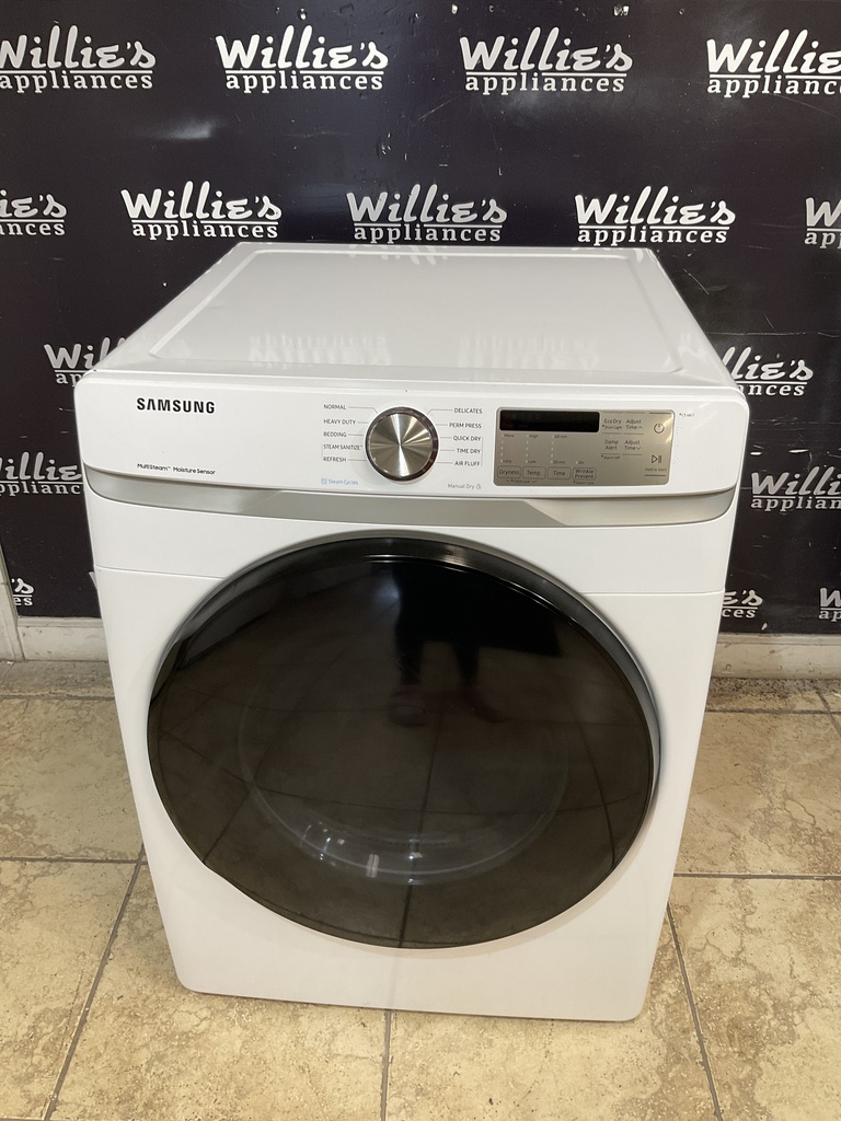 Samsung Used Electric Dryer 220volts (30 AMP) 27inches {no cord} (White) 