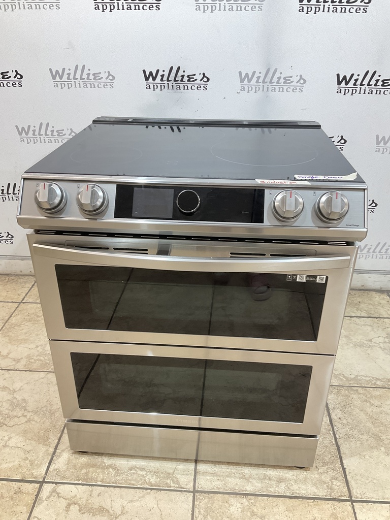 Samsung Used Electric Induction Stove 220volts (40/50 AMP) 30inches {3 prong} (Stainless Steel) 