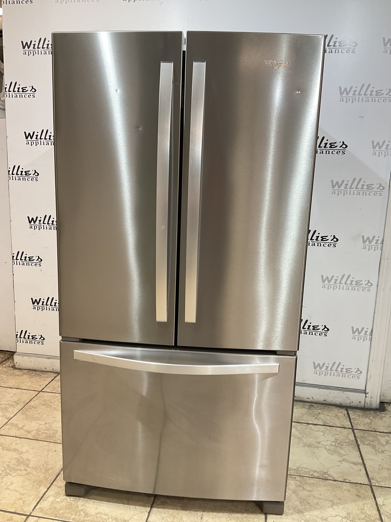 Whirlpool Used Refrigerator French Door 36x69 1/2” (Stainless Steel) 