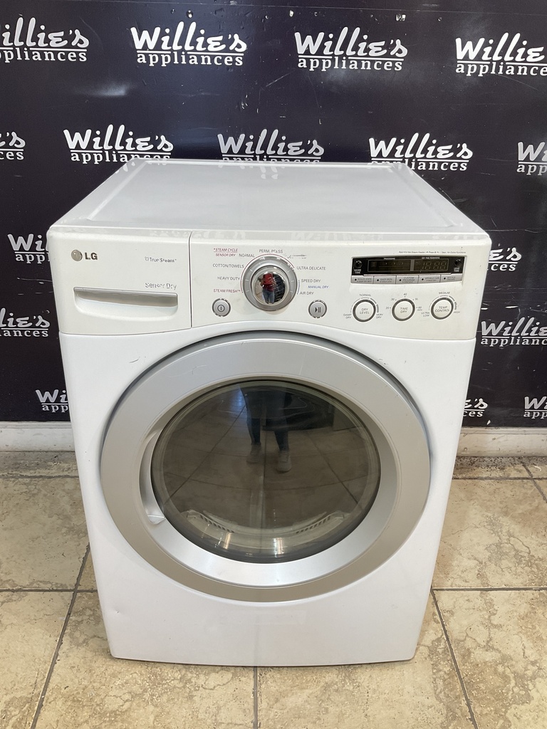 Lg Used Electric Dryer 220volts (30 AMP) 27inches {3 prong} (White) 