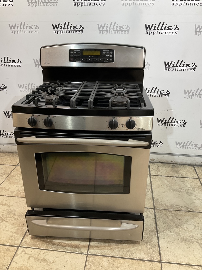 Ge Used Natural Gas Stove 30inches (Stainless Steel) 