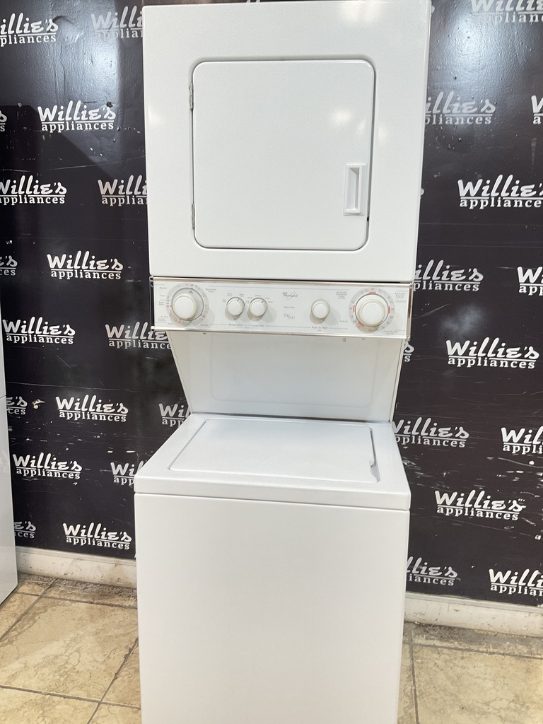 Whirlpool Used Electric Unit Stackable 220volts (30AMP) 24x71 1/2” (White)