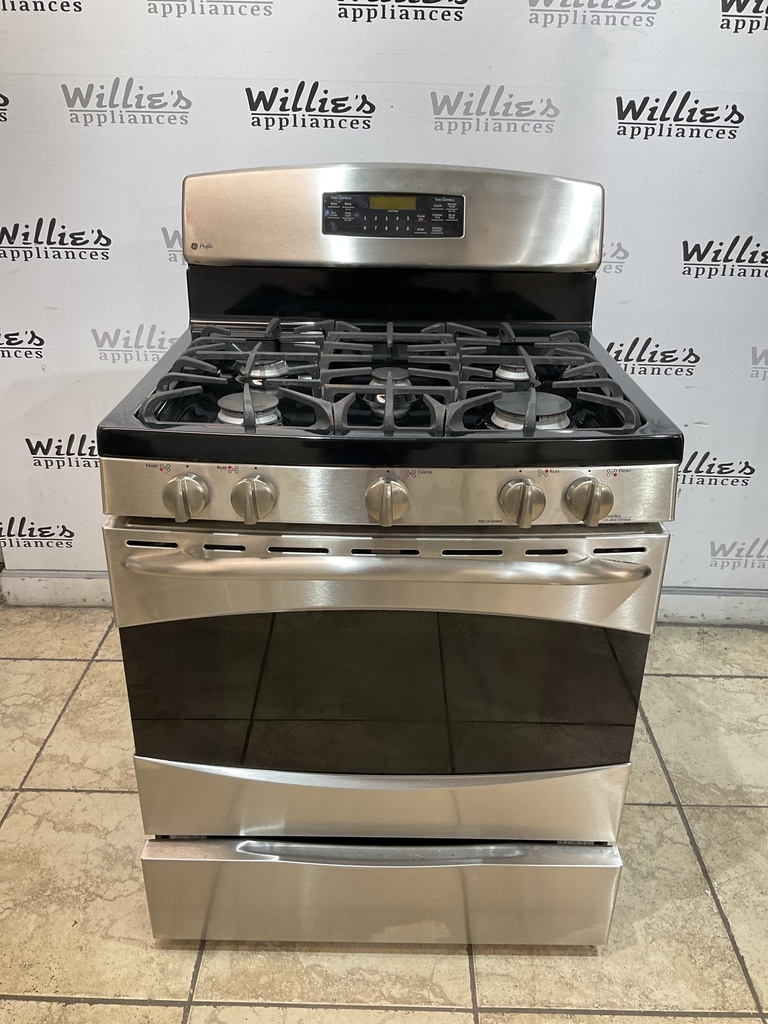 Ge Used Natural Gas Stove 30inches (Stainless Steel) 