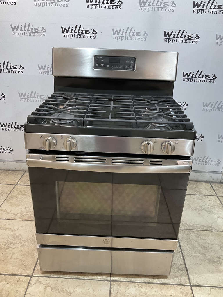 Ge Used Natural Gas Stove 30inches (Stainless Steel) 