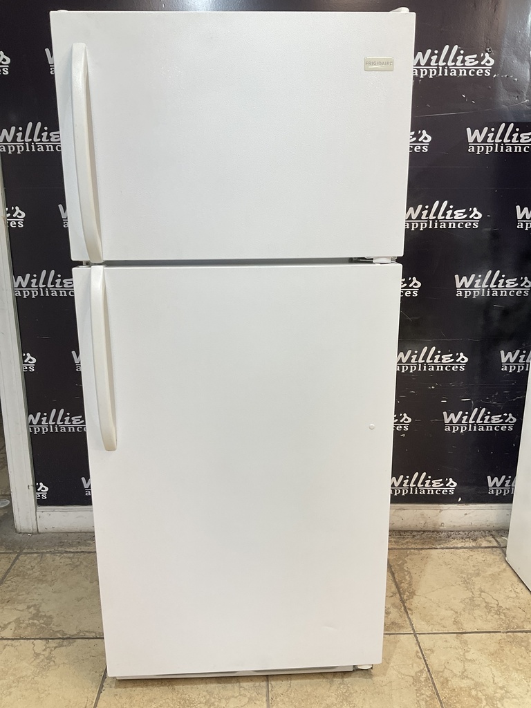 Frigidaire Used Refrigerator Top and Bottom 28x64 1/2” (White) 