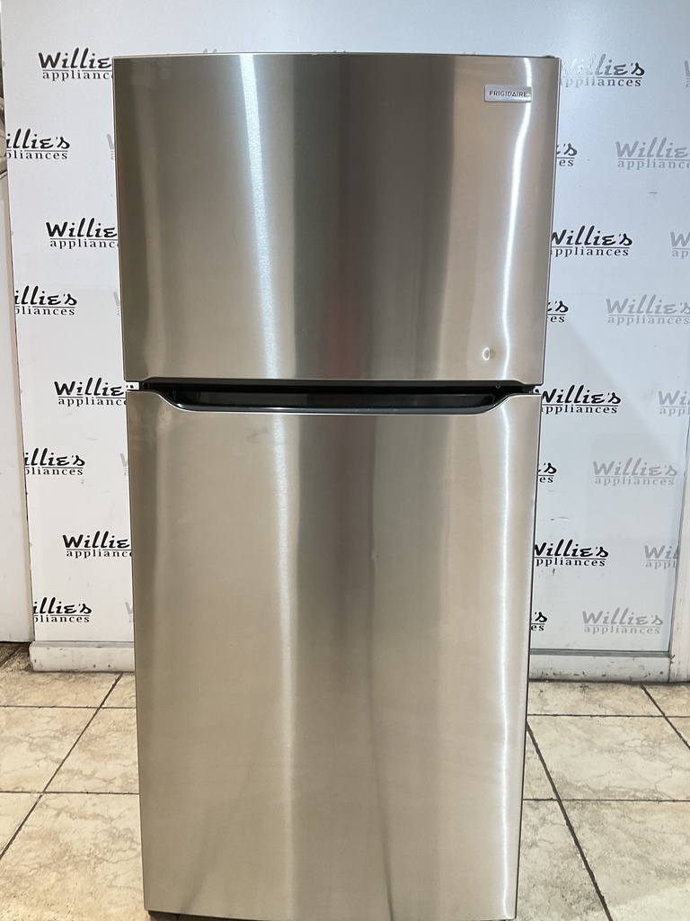Frigidaire Used Refrigerator Top and Bottom 30x66 (Stainless Steel) 
