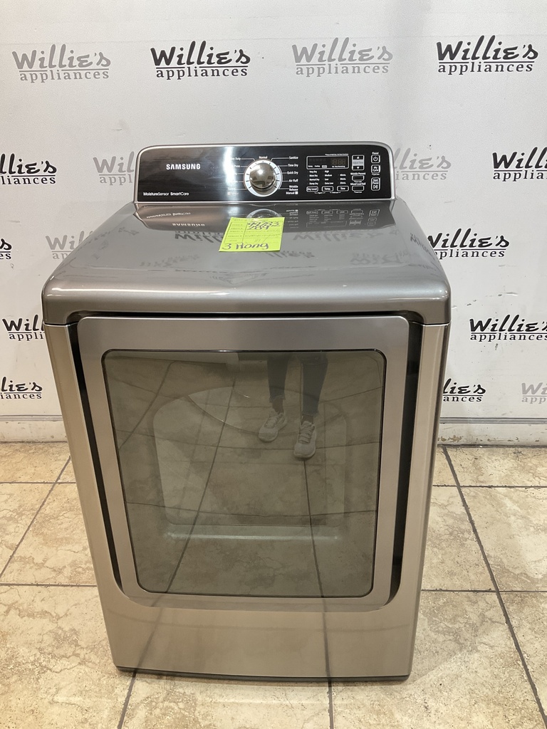 Samsung Used Electric Dryer 220volts (30 AMP) 27inches {3 prong} (Grey) 