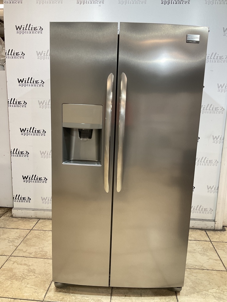 Frigidaire Used Refrigerator Side by Side 36x69 1/2” (Stainless Steel) 