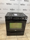 Whirlpool Used Electric Stove 220volts (40/50 AMP) 30inches {no cord} (Black) 