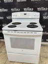 Ge Used Electric Stove 220volts (40/50 AMP) 30inches {4 prong} (White)