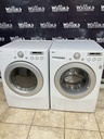 Lg Used Electric Washer/Dryer Front-load 220volts (30 AMP) 27inches {no cord} (White) 