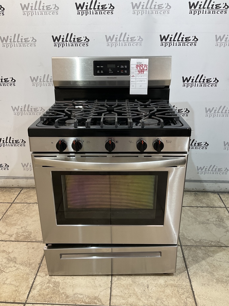 Frigidaire Used Natural Gas Stove 30inches (Stainless Steel) 
