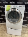 Whirlpool Used Electric Dryer 220volts (30 AMP) 27inches {3 prong} (White) 